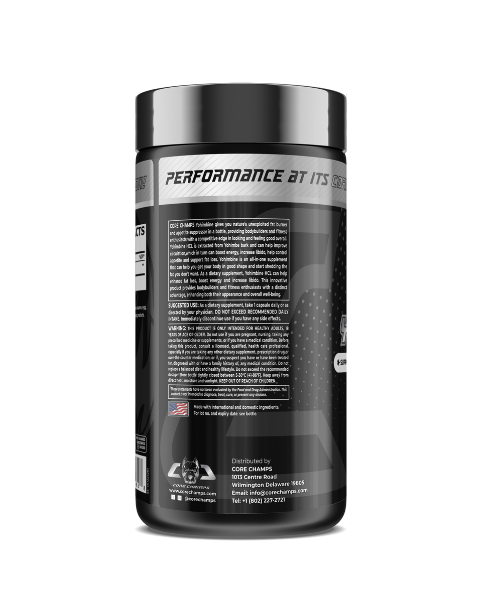 yohimbine and l carnitine Core Champs Yohimbine 5mg